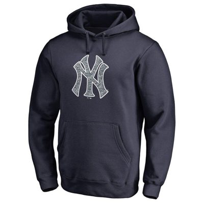 Fanatics Branded Navy New York Yankees Static Logo Pullover Hoodie