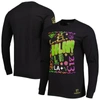 Mitchell & Ness Men's  Black La Galaxy Papel Picado Long Sleeve T-shirt In Black