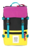 Topo Designs Rover Water Resistant Mini Backpack In Bright Yellow/ Black