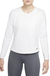 Nike Therma-fit Long Sleeve Shirt In White