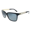 Versace Ve 4307 Gb1/87 Unisex Square Sunglasses In Black