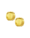 ELIZABETH LOCKE 19K GOLD SMALL PUFF EARRINGS,PROD180860003