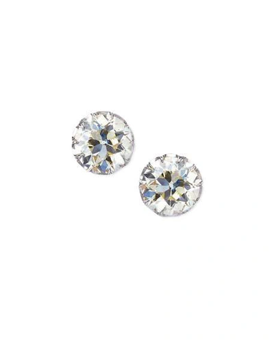 Nm Estate Estate Edwardian Filigree Diamond Solitaire Stud Earrings