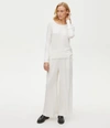 Michael Stars Smocked Wide-leg Pants In Chalk