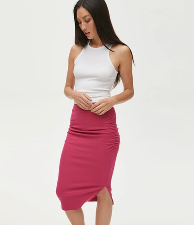 Michael Stars Rae Skirt In Sangria