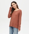 Michael Stars Treasure Notch Neck Top In Rustique