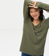 Michael Stars Treasure Notch Neck Top In Tarragon