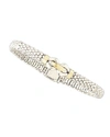 Lagos 18k Yellow Gold And Sterling Silver Derby Fluted Rope Bracelet