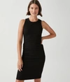 Michael Stars Demi Ribbed Dress In Black