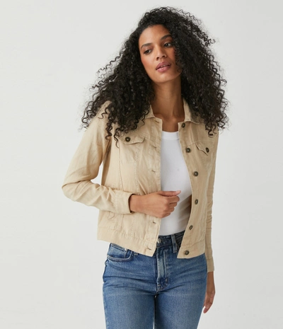 Michael Stars Jean Linen Jacket In Natural