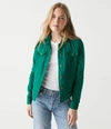 Michael Stars Jean Linen Jacket In Camo
