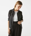 Michael Stars Jean Linen Jacket In Black