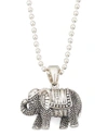 LAGOS RARE WONDERS ELEPHANT PENDANT NECKLACE,PROD190240032