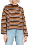 Volcom Bubble Tea Chenille Sweater In Dark Chocolate