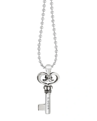 Lagos Sterling Silver Key Long Strand Pendant Necklace