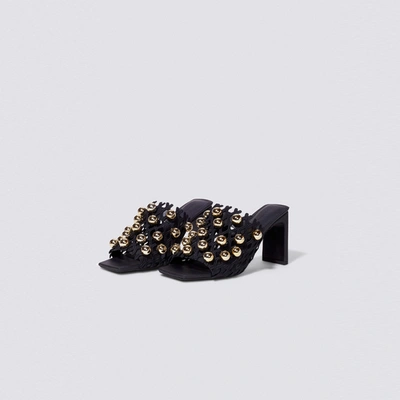 Jonathan Simkhai Aster Stud Sandal In Black