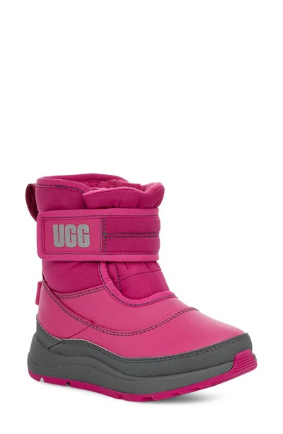 Ugg Kids' Taney Weather Water Repellent Genuine Shearling Lined Boot In Raspberry Sorbet Grey