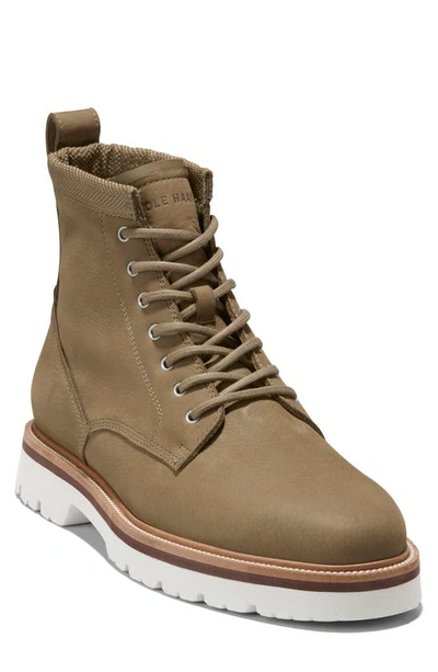 Cole Haan American Classics Plain Toe Boot In Stone/ Egret Wp