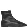 THE ROW AVA BLACK LEATHER BOOTS
