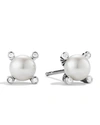 DAVID YURMAN CABLE COLLECTIBLES PEARL EARRINGS WITH DIAMONDS AND SILVER, 7MM,PROD152400184