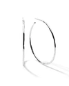 Ippolita Sterling Silver Classic Large Squiggle Hoop Earrings In Silver