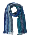 Missoni Wool-blend Scarf In Blue