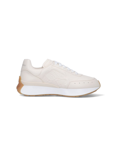 Alexander Mcqueen Sprint Runner In Beige