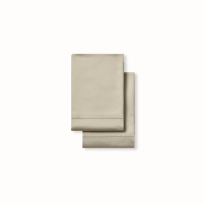 Boll & Branch Organic Signature Hemmed Pillowcase Set In Oak - New Color