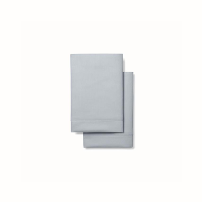 Boll & Branch Organic Signature Hemmed Pillowcase Set In Shore