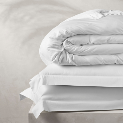 Boll & Branch Organic Reserve Duvet Set In White