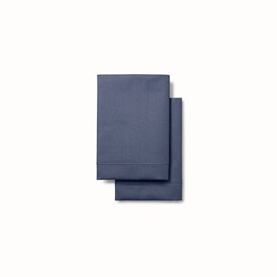 Boll & Branch Organic Percale Hemmed Pillowcase Set In Mineral