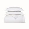 Boll & Branch Organic Percale Hemmed Duvet Set In White
