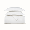 Boll & Branch Organic Signature Eyelet Duvet Set In White/white
