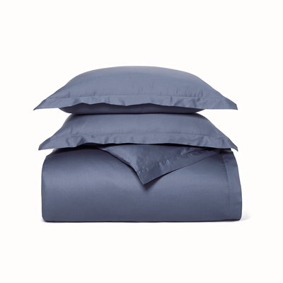 Boll & Branch Organic Signature Hemmed Duvet Set In Mineral