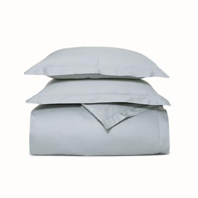 Boll & Branch Organic Signature Hemmed Duvet Set In Shore