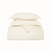 Boll & Branch Organic Signature Hemmed Duvet Set In Natural