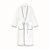 Boll & Branch Men's Plush Robe In White/stone
