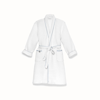 Boll & Branch Waffle Robe In White/shore Waffle