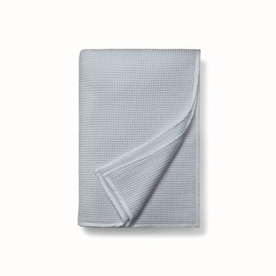 Boll & Branch Organic Waffle Bed Blanket In Shore