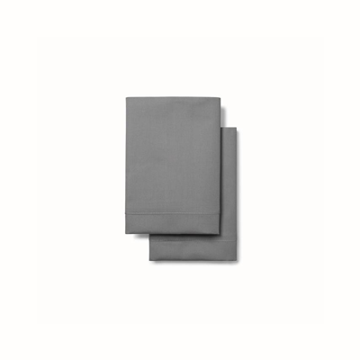 Boll & Branch Organic Signature Hemmed Pillowcase Set In Stone