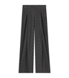 GUCCI WOOL GG TROUSERS