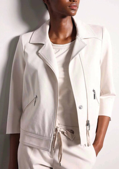 Airfield Parisa Jacket In Oyster In White