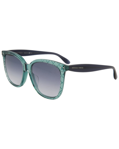 Bottega Veneta Blue Gradient Square Ladies Sunglasses Bv0252sa 004 55