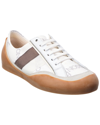 Jw Anderson Bubble Low Top Leather & Canvas Sneakers In White