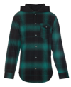 UNIVIBE BIG BOYS SUGARLOAF HOODED SOFT PLAID FLANNEL SHIRT