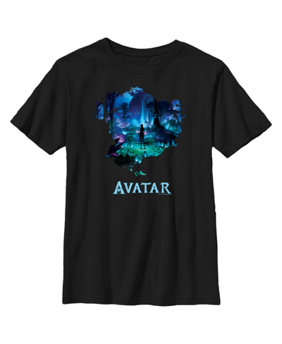 20th Century Fox Boy's Avatar Neytiri Pandora Night Scene Child T-shirt In Black