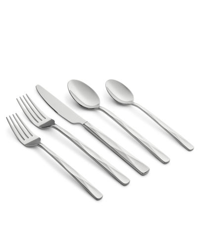 Cambridge Silversmiths Felicity Sand 45-piece Stainless Steel Flatware Set, Service For 8 In Silver