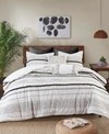 Ink+ivy Inkivy Nea Boho Stripe Cotton Duvet Cover Sets In Multi
