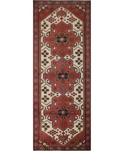 Bb Rugs One Of A Kind Hamadan 3'8" X 10'1" Runner Area Rug In Ivory