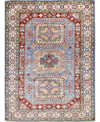 Bb Rugs One Of A Kind Fine Kazak 4'9" X 6'9" Area Rug In Mist